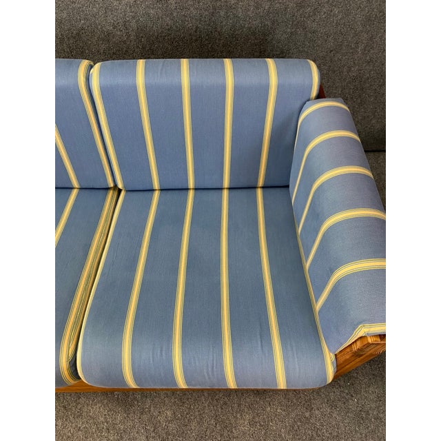 Wood Late 20th Century Farmhouse Rustic This End Up Furniture Co. Solid Pine Sofa For Sale - Image 7 of 12