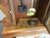 Beautiful Vintage Wood Ansonia Reproduction Tear Drop Clock 8 Day Wind Painted Glass on Door Works For Sale - Image 9 of 15