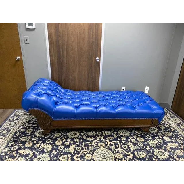Antique Royal Blue Tufted Chaise Lounge Daybed Chairish