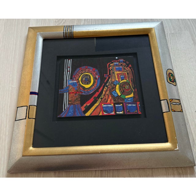 Abstract Friedensreich Hundertwasser, Four Framed Etchings For Sale - Image 3 of 9