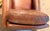 Leather Club Chair Rolled Arm American Design For Sale In New York - Image 6 of 11