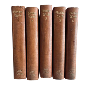Collection of 5 of Goethes Werke in German Vintage
