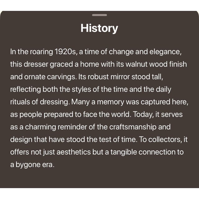 Early 20th Century Mahogany Dresser With Mirror For Sale - Image 10 of 12