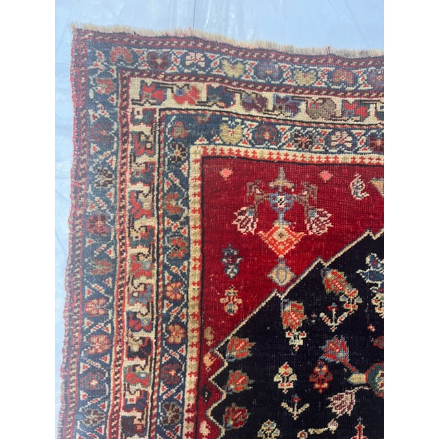 Persian Antique Persian Qashqai Rug 2’7” X 4’6” For Sale - Image 3 of 8
