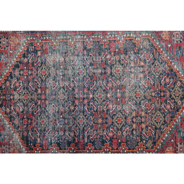1920s, Antique 1920s Persian Hamadan Rug, Distressed Herati, 4 X 6 For Sale In New York - Image 6 of 13