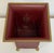 Vintage French Provincial Burgundy and Gold Tole Vase Cachepot Jardinere Waste Bin For Sale In Kansas City - Image 6 of 9