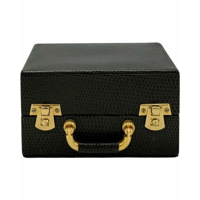 Animal Skin Asprey London Double Deck Playing Cards With Green Leather Case For Sale - Image 7 of 13