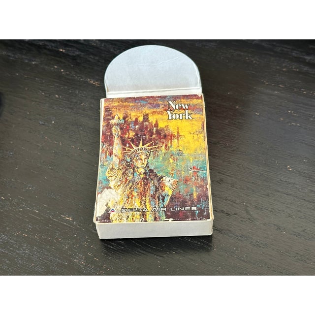 Vintage Delta Airlines Jack Laycox Statue of Liberty New York City Playing Cards For Sale - Image 9 of 9