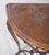 Portuguese Rustic Half-Moon Table with Marble Top, 1950 For Sale - Image 9 of 10