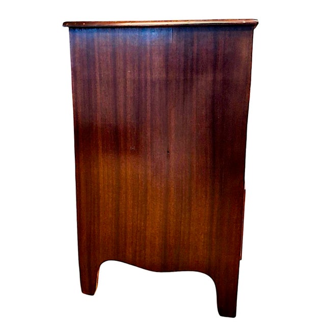 19th-Century Georgian-Style Mahogany and Brass Chest of Drawers For Sale - Image 10 of 14