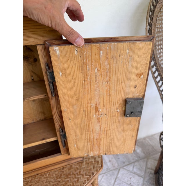 Mid 19th Century 19th Century European Pine Hanging Cupboard For Sale - Image 5 of 12