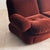 Mid-Century Modern Vintage Three-Seater Sofa in Burgundy Red Velvet, Italy, 1970s For Sale - Image 3 of 11