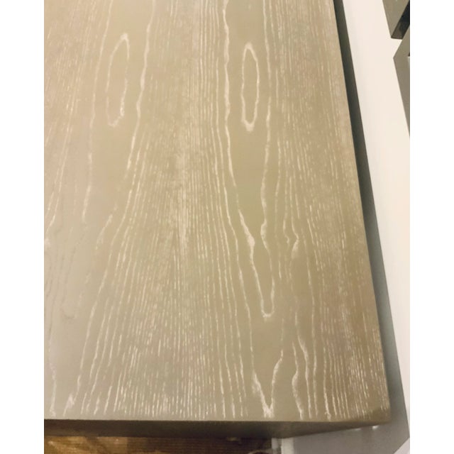 Modern Gray and Cream Shagreen Four Door Credenza For Sale - Image 4 of 8