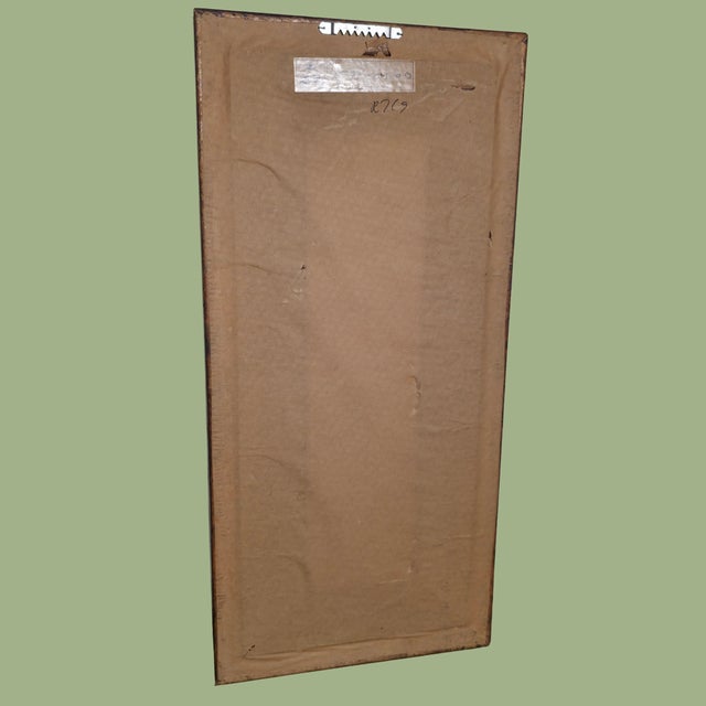 Farmhouse Vintage Rustic Wood Wall Mirror by Triangle Industries 1970s California-Made Farmhouse Accent For Sale - Image 3 of 10