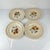 Set of 4 Sarreguemines dinner plates with a floral motif, first half of the 20th century Cream and beige tones Dimensions:...