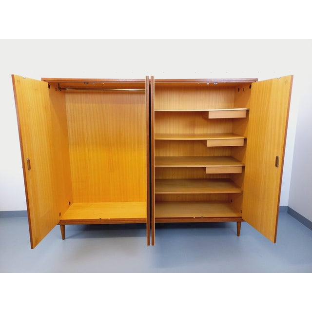 Mid-Century Scandinavian-Style Teak Wardrobe, 1960s For Sale - Image 10 of 16
