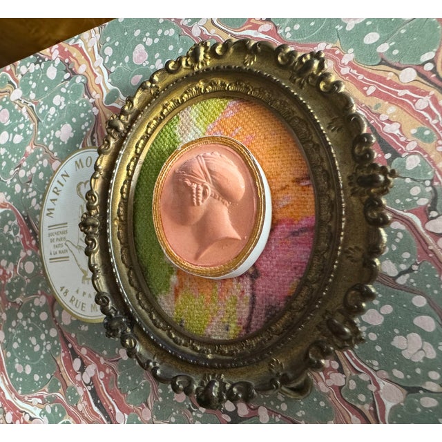 Metal 2025 Marin Montagut Parisian Grand Tour Plaster Intaglio Replica, Framed For Sale - Image 7 of 9