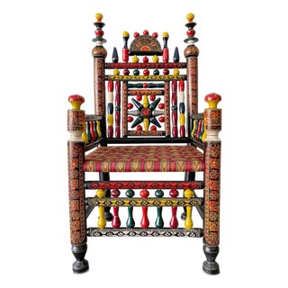 Vintage Pakistani Ceremonial / Punjabi Wedding Chair For Sale