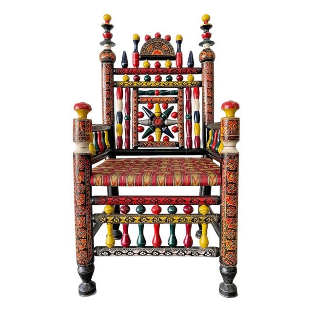 Vintage Pakistani Ceremonial / Punjabi Wedding Chair For Sale