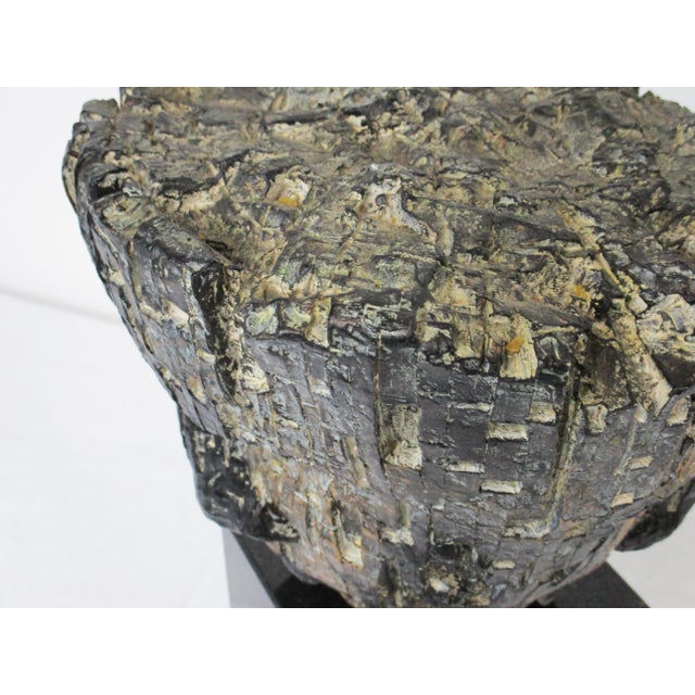 Mid Century Brutalist Head Sculpture in the Style of Curtis Jere For Sale In Cincinnati - Image 6 of 10