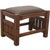 Wood Mission Oak Footstool - Wide Spindles (2 Colors Available) For Sale - Image 7 of 7