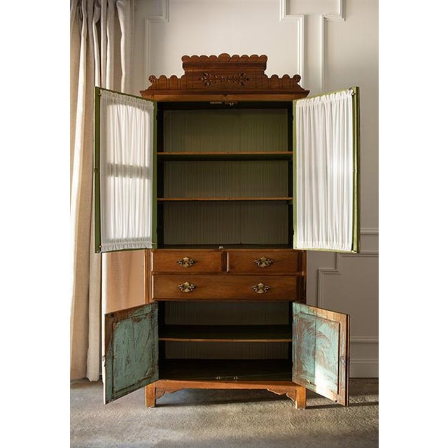 Antique Country Storage Cupboard or Linen Press For Sale - Image 4 of 18