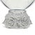 Transparent Shannon Crystal by Godinger Frosted Rose Bouquet Pedestal Bowl, 14", Ireland For Sale - Image 8 of 8