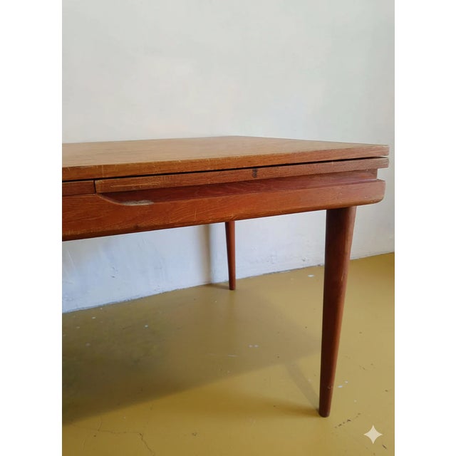 Danish Rectangular Extendable Teak Table, 1960s For Sale - Image 4 of 8