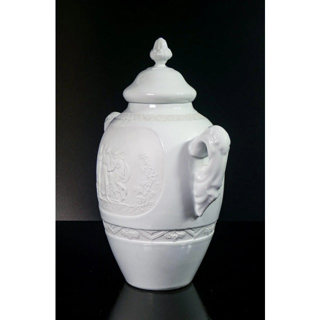 Vase in Ceramic Biscuit, Limoges, France For Sale - Image 4 of 9