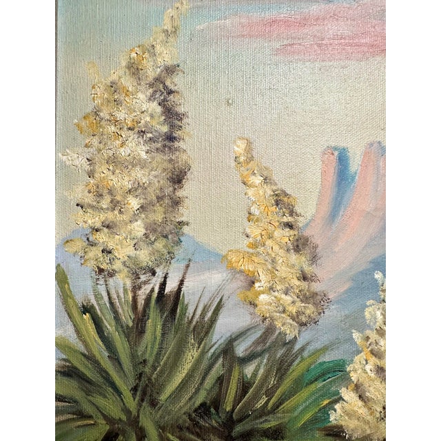 1964 Mid-Century Modern Desert Landscape Oil Paintings - a Pair For Sale In San Diego - Image 6 of 12