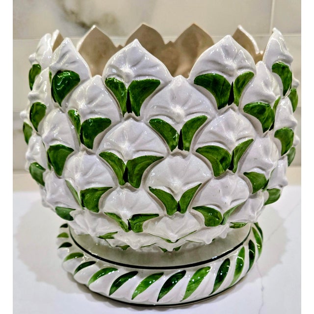 Celebrate Italian mid-century style with this vintage Meiselman Imports cachepot planter, imported from New York and...