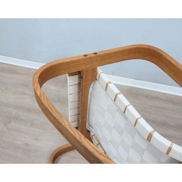 Wood Vintage Dondolo Rocking Chair from Crassevig, 1970s For Sale - Image 7 of 14