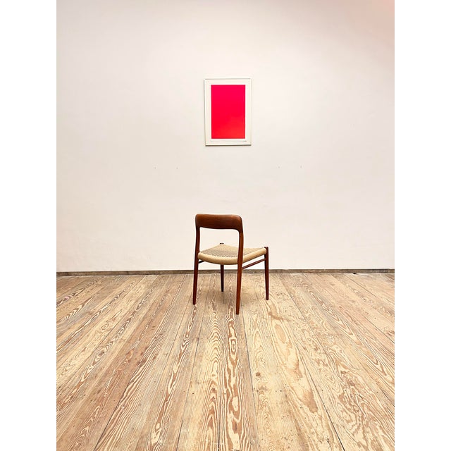 Mid-Century Danish Model 75 Chair in Teak by Niels O. Møller for J.L. Moller, 1950s For Sale - Image 4 of 17