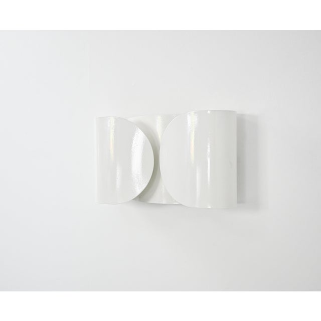 1960s White Foglio Wall Lamp by Tobia and Afra Scarpa for Flos, 1960s For Sale - Image 5 of 11