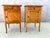 French Provincial Nightstands, Wood With Cabriole Legs, a Pair For Sale - Image 13 of 13