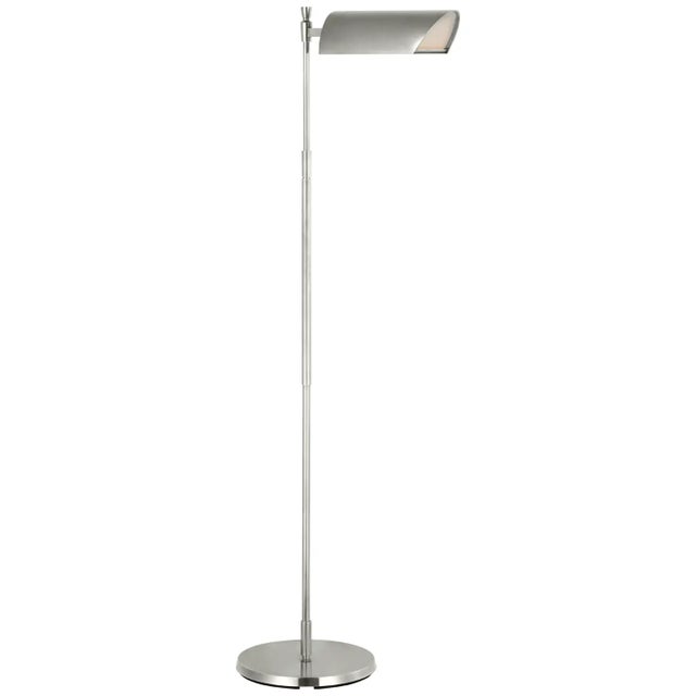 Thomas O'Brien by Visual Comfort Signature Bravo 48" Adjustable Pharmacy Floor Lamp in Polished Nickel For Sale