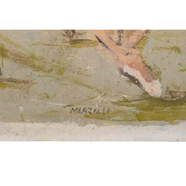 Franco Marzilli, Ballerinas with Saint Peter (Rome) on the Background, 1970s For Sale - Image 4 of 6