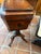 The Antique English Regency Period Amboyna Wood Tea Caddy is a stunning piece of furniture originating from the United...