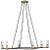 Visual Comfort Ray Booth for Visual Comfort Signature Beza Extra Large Chandelier in Warm Iron and Antique Brass with Clear Glass For Sale - Image 4 of 5