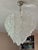 White Classic Murano Chandelier with Frosted Glass Prisms For Sale - Image 6 of 11