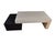 Modern Norita Coffee Table in Polished Travertine Marble and Black Slate Base by Joaquín Moll for Meddel, 2003 For Sale - Image 3 of 7