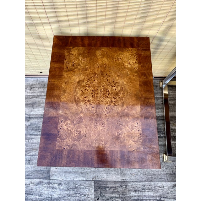 A Pair of Neoclassical Revival Burl Wood Side Tables by Lane Furniture Circa 1970s. For Sale - Image 12 of 18
