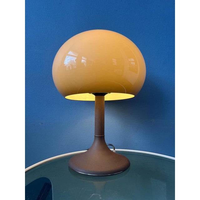 Beige Mid-Century Space Age Mushroom Table Lamp from Herda For Sale - Image 8 of 13
