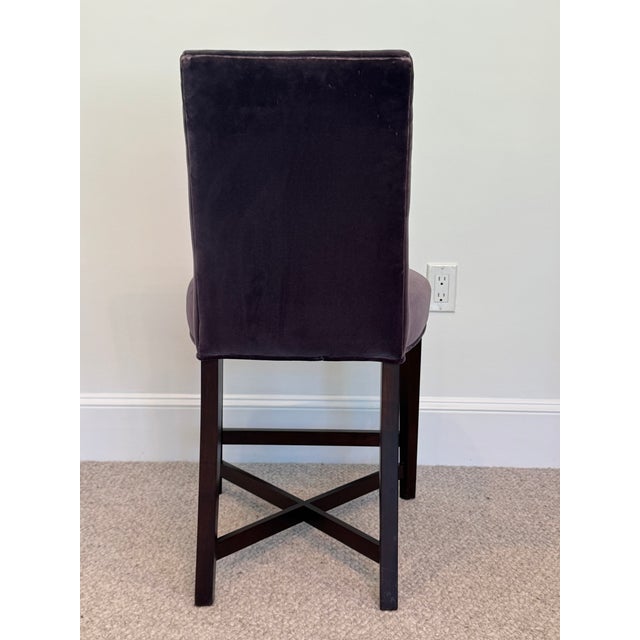 Traditional Donghia Side Chair With Mahogany Legs For Sale - Image 3 of 8