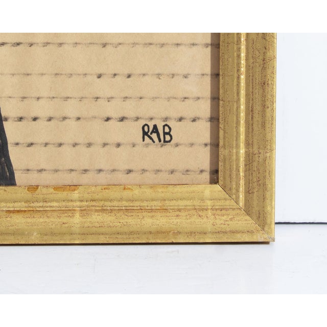 Abstract Abstract Marker on Paper Drawing by r.a. Buys For Sale - Image 3 of 7