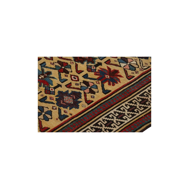 Antique Shirvan Daghestan Rug With Floral & Geometric Patterns, From Rug & Kilim For Sale In New York - Image 6 of 7