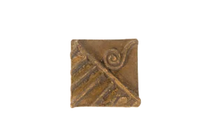 Vintage African Square Bronze Coin
