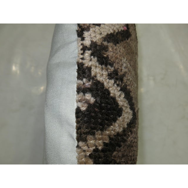 Mid-Century Modern Vintage Bohemian Tribal Turkish Rug Pillow - 1'8" x 1'8" For Sale - Image 3 of 5