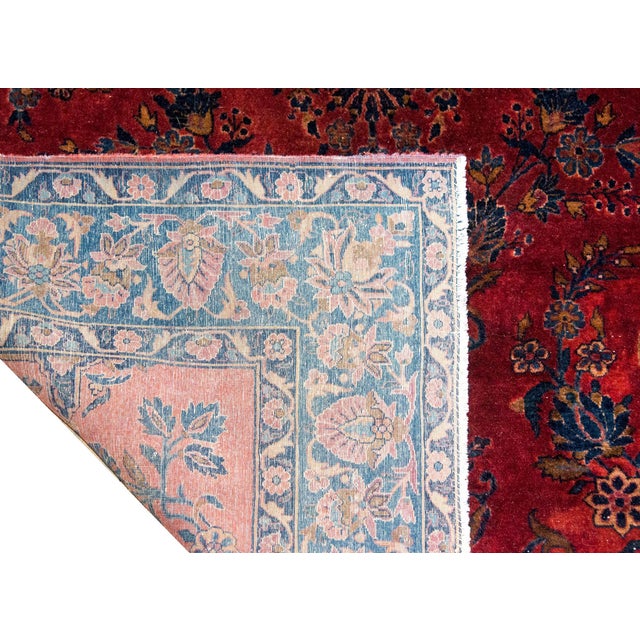 Early 20th Century Persian Kashan Rug For Sale - Image 16 of 17