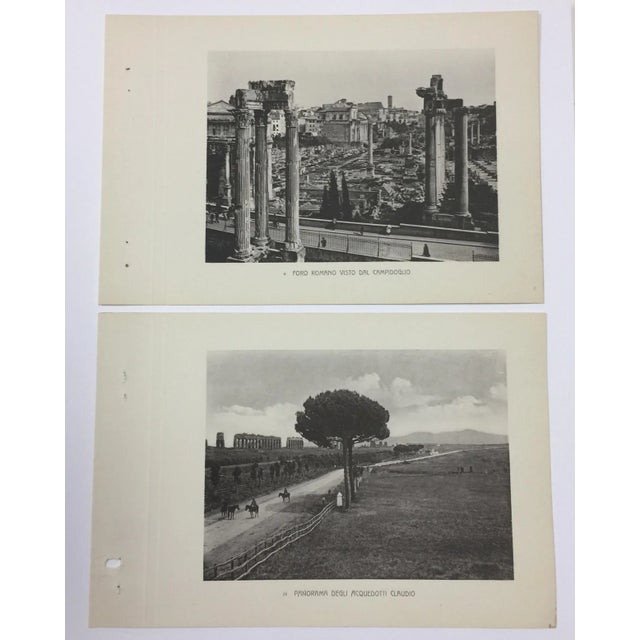 Antique Photogravures Rome, Italy - A Pair For Sale - Image 4 of 4